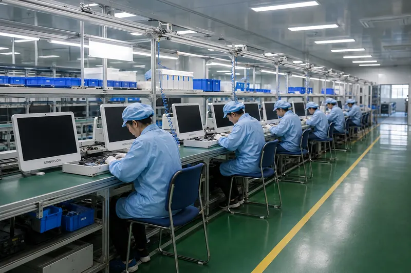 有序的医用显示器生产线