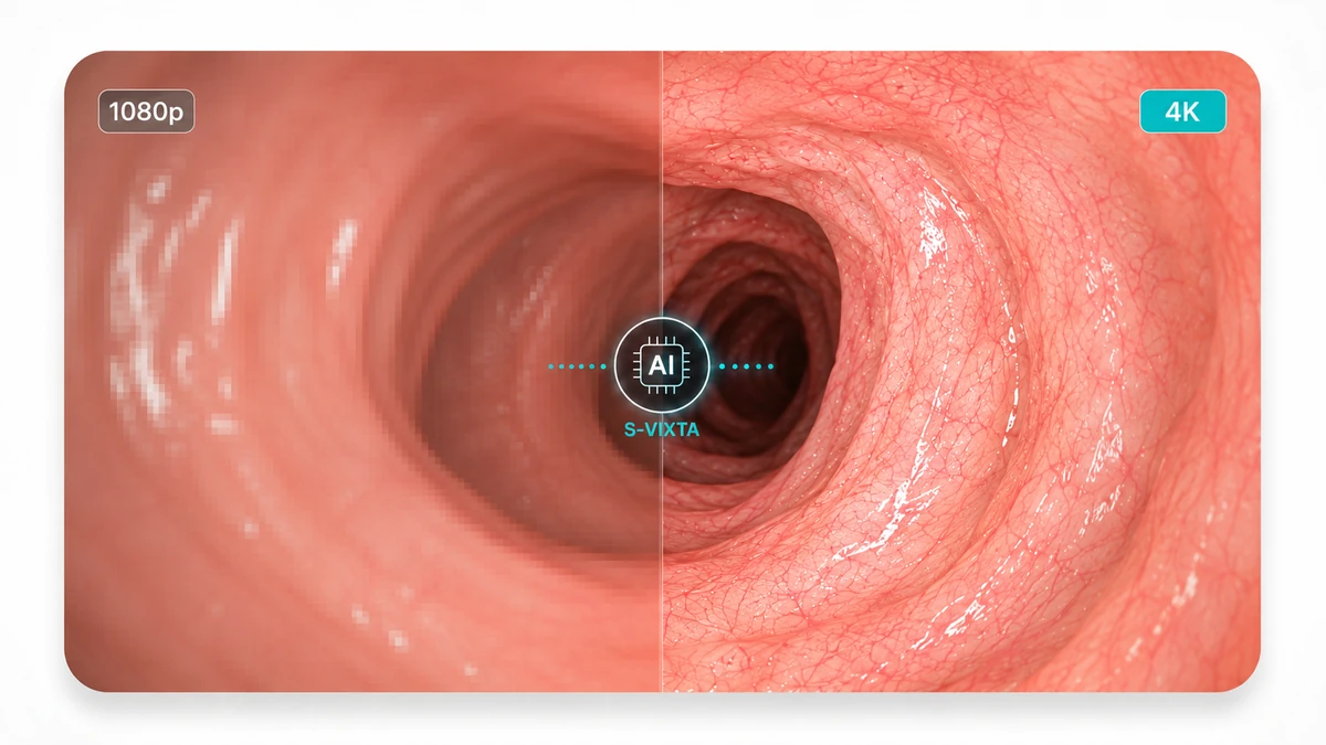 1080P 至 4K 手术图像升频对比