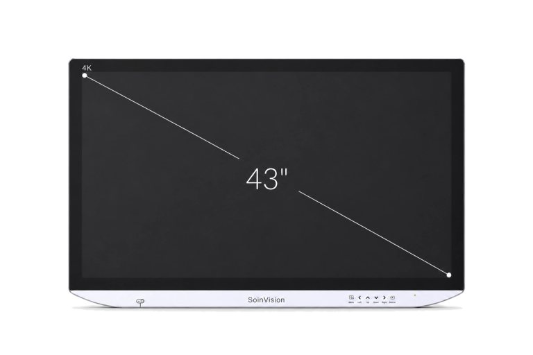 SOIN NEXARA 43 英寸 4K 手术显示器正面视图