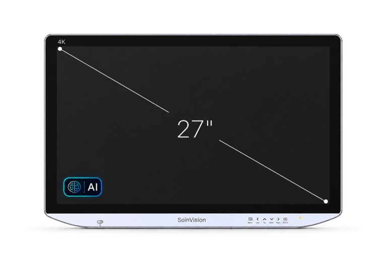 SOIN NEXARA X 27 英寸 4K 手术显示器正面视图