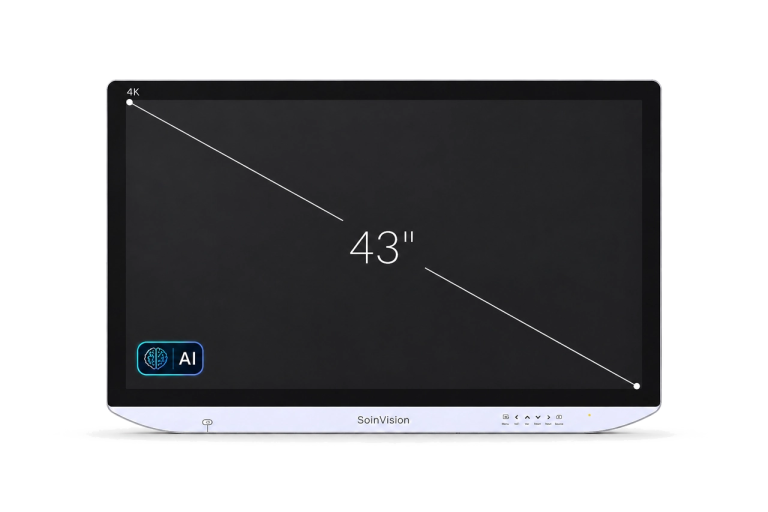 SOIN NEXARA X 43 英寸 4K 手术显示器正面视图