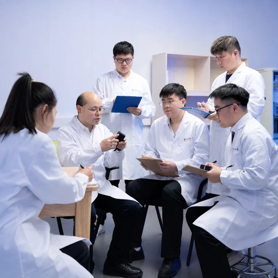 SOINVISION 研发实验室内协作的工程师